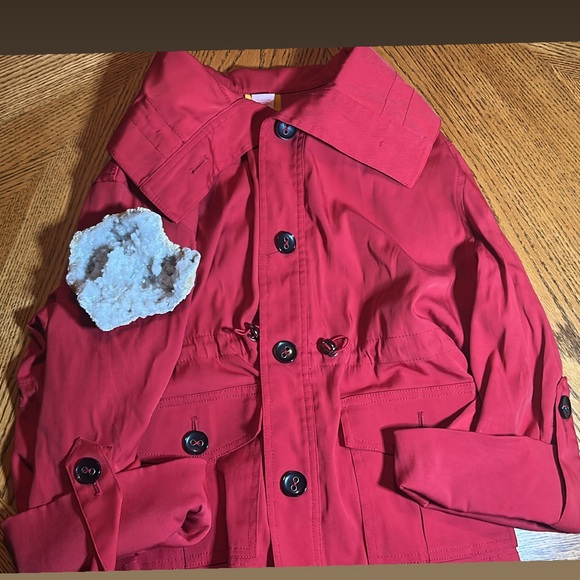 Ruby Rd. Red Button-Up Jacket - Picture 1 of 1
